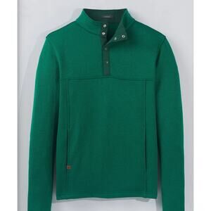 Turtleson Green  Hunter Snap Pullover Sweater Fleece Size L Golfing Outdoors